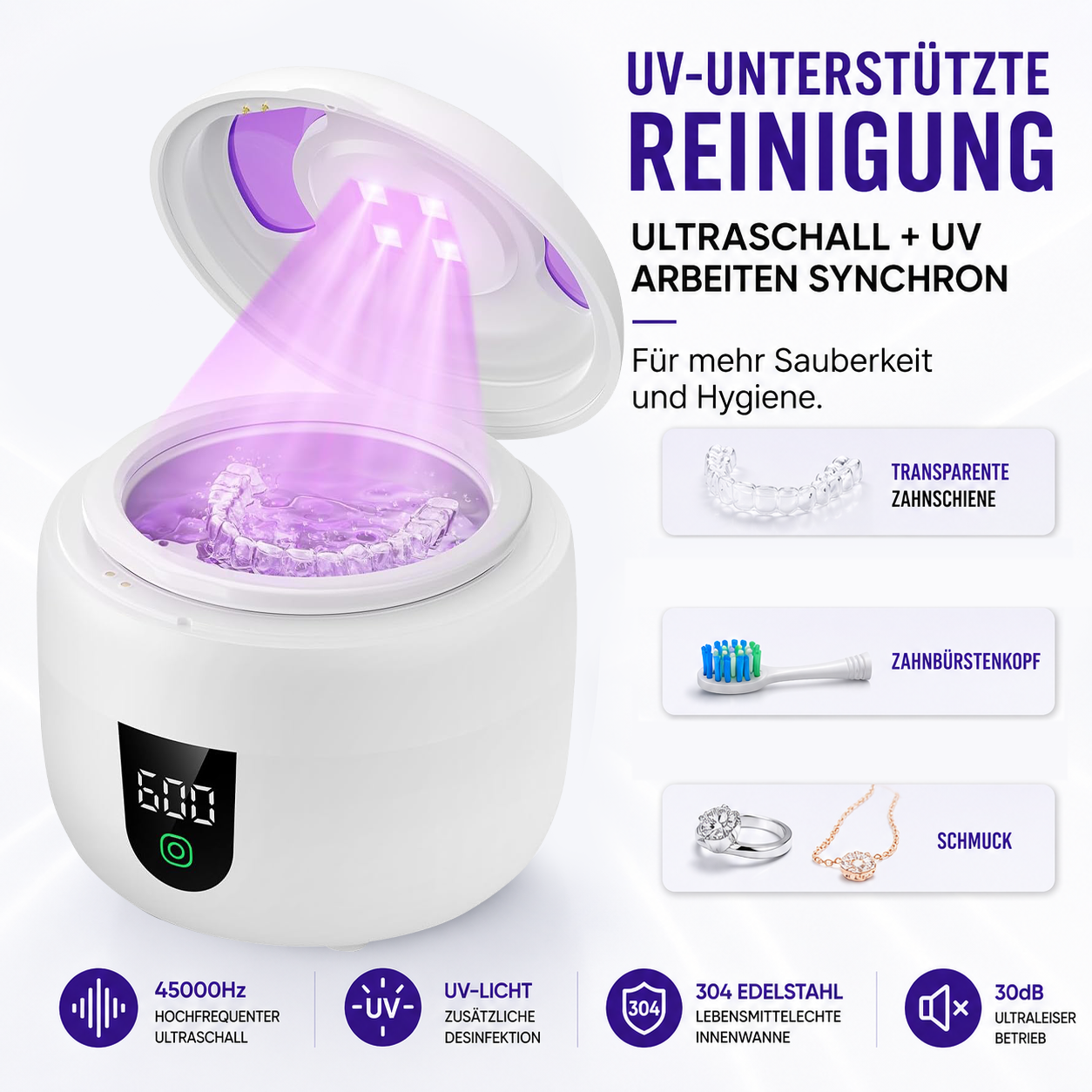 Máquina limpiadora ultrasónica de retenedores